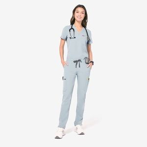 Figs LIMITED EDITION Dusty Blue Scrub Top